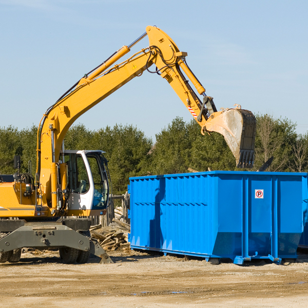 are there any restrictions on where a residential dumpster can be placed in Evening Shade AR